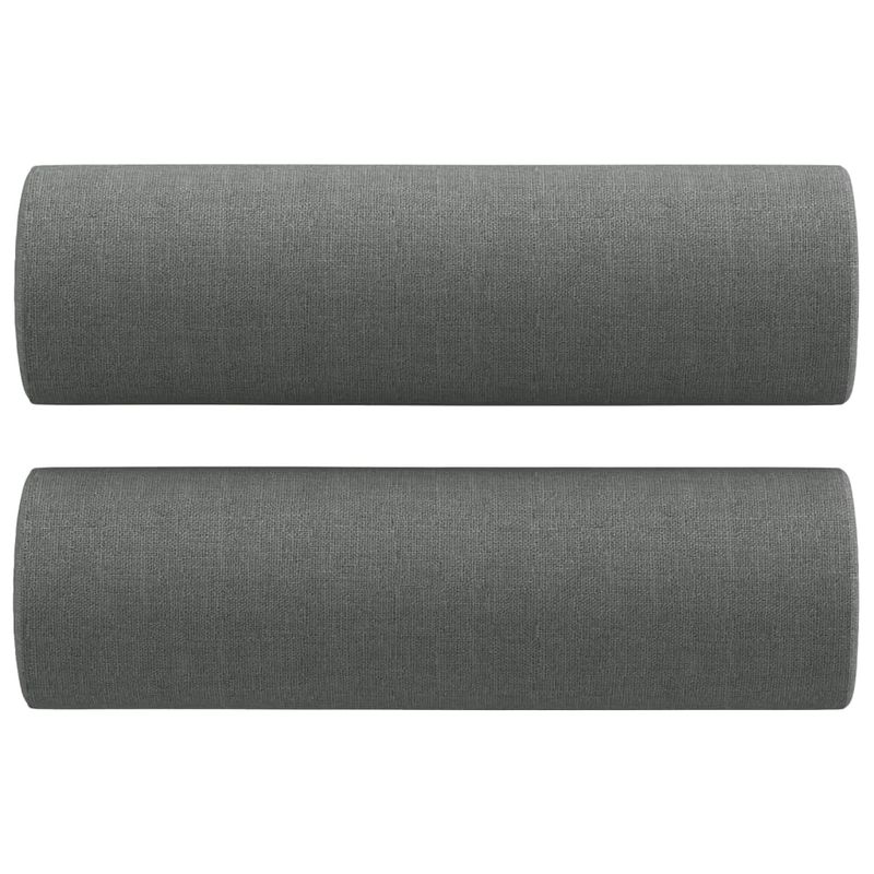 Casa si Gradina - Mobilier - Canapele si coltare - Canapele - Canapea cu 2 locuri cu pernute, gri inchis, 120 cm, textil - Infinity.ro