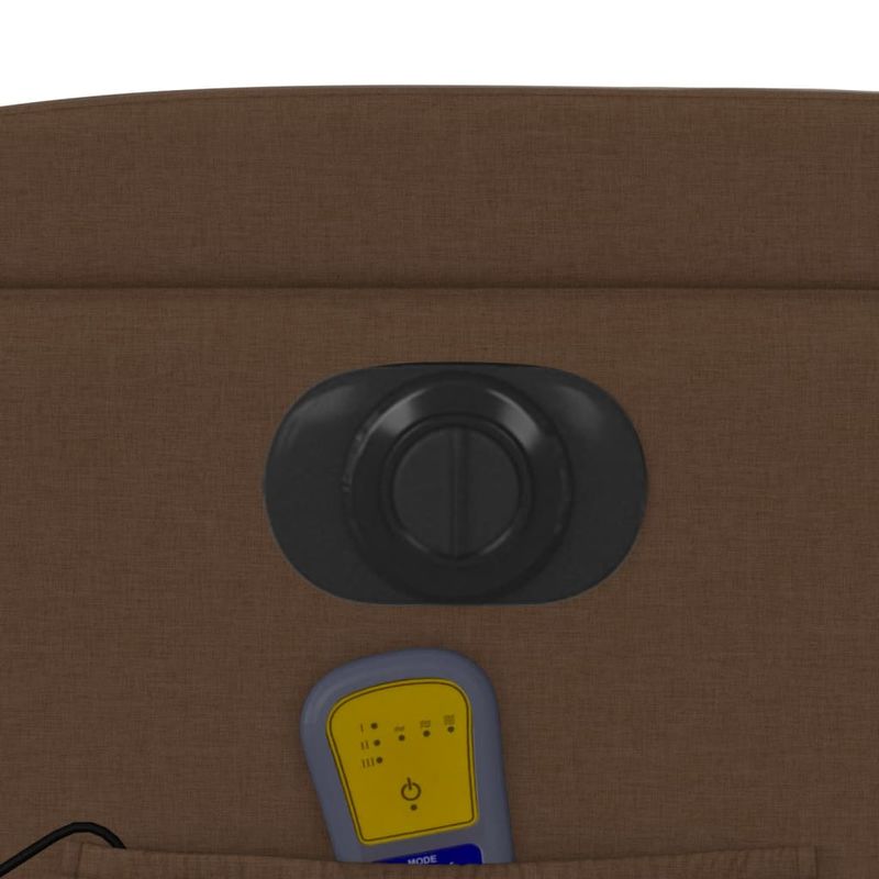 Ingrijire personala si Cosmetice - Sanatate si wellness - Articole wellness - Fotolii de masaj - Fotoliu electric de masaj rabatabil, maro, textil - Infinity.ro