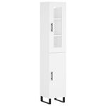 Casa si Gradina - Mobilier - Comode si corpuri - Comode - Dulap inalt, alb, 34,5x34x180 cm, lemn prelucrat - Infinity.ro