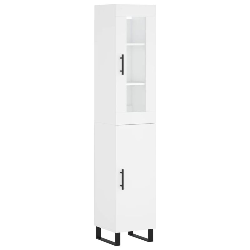 Casa si Gradina - Mobilier - Comode si corpuri - Comode - Dulap inalt, alb, 34,5x34x180 cm, lemn prelucrat - Infinity.ro