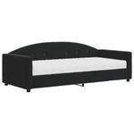 Casa si Gradina - Mobilier - Paturi si accesorii - Paturi - Pat de zi cu saltea, negru, 90x190 cm, catifea - Infinity.ro