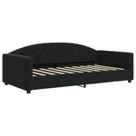 Casa si Gradina - Mobilier - Paturi si accesorii - Paturi - Pat de zi cu saltea, negru, 90x190 cm, catifea - Infinity.ro