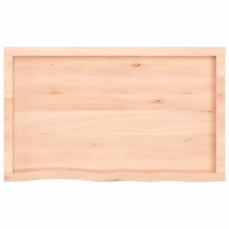 Casa si Gradina - Mobilier - Mobilier baie - Blaturi baie - Blat de baie, 100x60x(2-4) cm, lemn masiv netratat - Infinity.ro