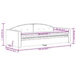 Casa si Gradina - Mobilier - Paturi si accesorii - Paturi - Pat de zi cu saltea, negru, 90x190 cm, catifea - Infinity.ro