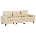 Casa si Gradina - Mobilier - Seturi de mobilier - Seturi living - Set de canapele, 3 piese, crem, material - Infinity.ro