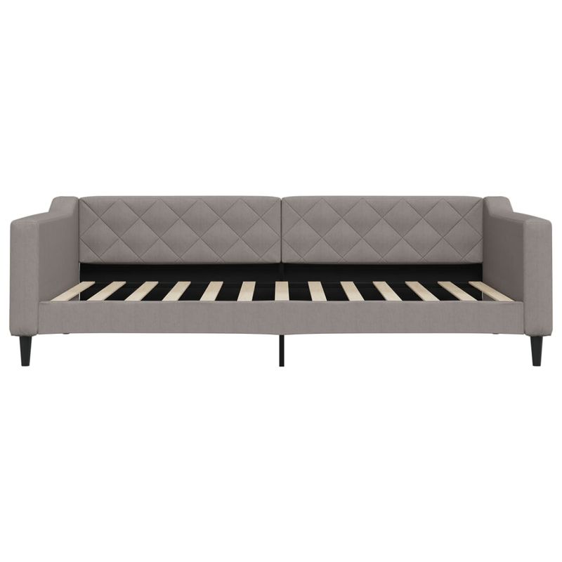 Casa si Gradina - Mobilier - Paturi si accesorii - Paturi - Pat de zi cu extensie si sertare, gri taupe, 100x200 cm, textil - Infinity.ro