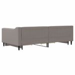 Casa si Gradina - Mobilier - Paturi si accesorii - Paturi - Pat de zi cu extensie si sertare, gri taupe, 100x200 cm, textil - Infinity.ro