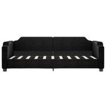 Casa si Gradina - Mobilier - Paturi si accesorii - Paturi - Pat de zi cu extensie, negru, 90x190 cm, textil - Infinity.ro