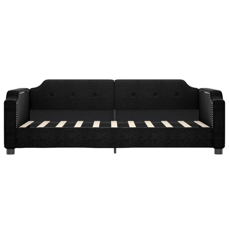 Casa si Gradina - Mobilier - Paturi si accesorii - Paturi - Pat de zi cu extensie, negru, 90x190 cm, textil - Infinity.ro