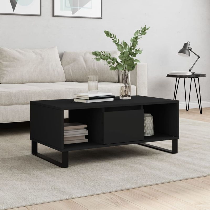 Casa si Gradina - Mobilier - Mese si birouri - Masute de cafea - Masuta de cafea, negru, 90x50x36,5 cm, lemn compozit - Infinity.ro