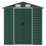 Casa si Gradina - Gradina si terasa - Casute de gradina - Sopron de gradina, verde, 191x810x198 cm, otel zincat - Infinity.ro