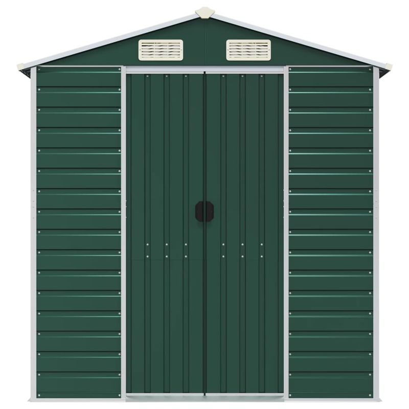 Casa si Gradina - Gradina si terasa - Casute de gradina - Sopron de gradina, verde, 191x810x198 cm, otel zincat - Infinity.ro