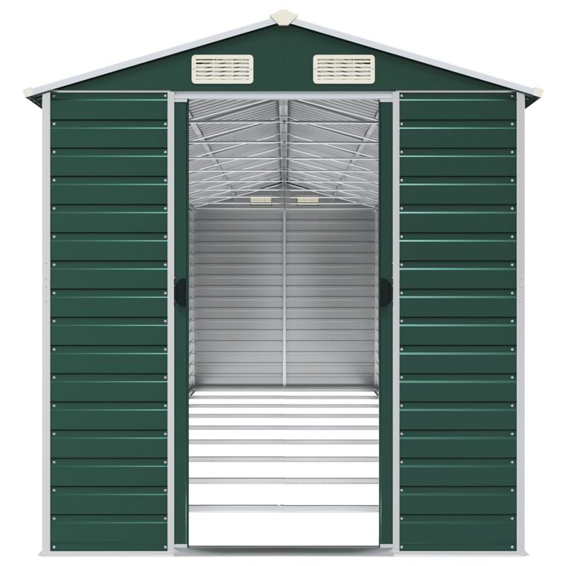 Casa si Gradina - Gradina si terasa - Casute de gradina - Sopron de gradina, verde, 191x810x198 cm, otel zincat - Infinity.ro