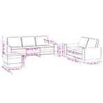 Casa si Gradina - Mobilier - Seturi de mobilier - Seturi living - Set de canapele, 3 piese, galben deschis, textil - Infinity.ro