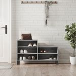 Casa si Gradina - Mobilier - Organizare si depozitare - Organizator incaltaminte - Pantofar, gri sonoma, 102x36x60 cm, lemn prelucrat - Infinity.ro