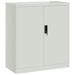 Casa si Gradina - Constructii - Depozitare, transport si protectie - Rafturi, fisete si vestiare - Fiset, gri deschis, 79x40x90 cm, otel - Infinity.ro