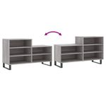 Casa si Gradina - Mobilier - Organizare si depozitare - Organizator incaltaminte - Pantofar, gri sonoma, 102x36x60 cm, lemn prelucrat - Infinity.ro