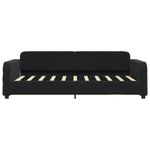 Casa si Gradina - Mobilier - Paturi si accesorii - Paturi - Pat de zi, negru, 90x190 cm, catifea - Infinity.ro