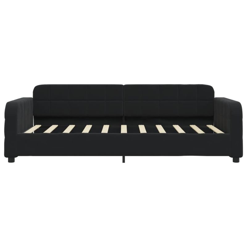 Casa si Gradina - Mobilier - Paturi si accesorii - Paturi - Pat de zi, negru, 90x190 cm, catifea - Infinity.ro