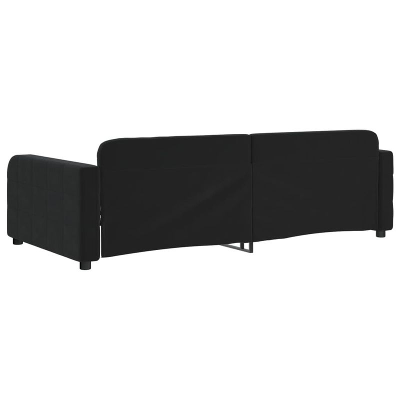 Casa si Gradina - Mobilier - Paturi si accesorii - Paturi - Pat de zi, negru, 90x190 cm, catifea - Infinity.ro