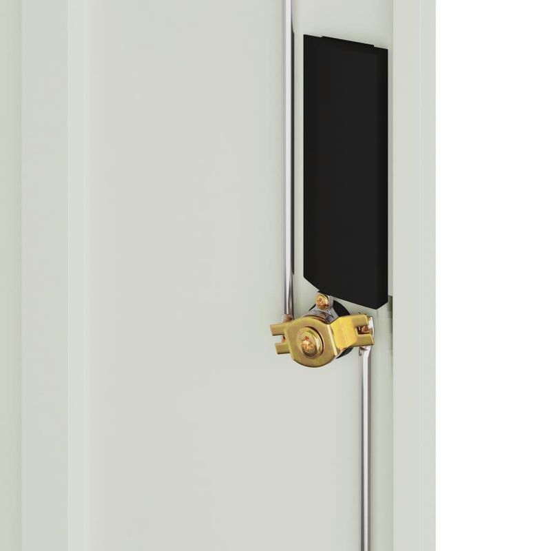 Casa si Gradina - Constructii - Depozitare, transport si protectie - Rafturi, fisete si vestiare - Fiset, gri deschis, 79x40x90 cm, otel - Infinity.ro