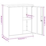 Casa si Gradina - Constructii - Depozitare, transport si protectie - Rafturi, fisete si vestiare - Fiset, gri deschis, 79x40x90 cm, otel - Infinity.ro