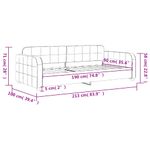 Casa si Gradina - Mobilier - Paturi si accesorii - Paturi - Pat de zi, negru, 90x190 cm, catifea - Infinity.ro