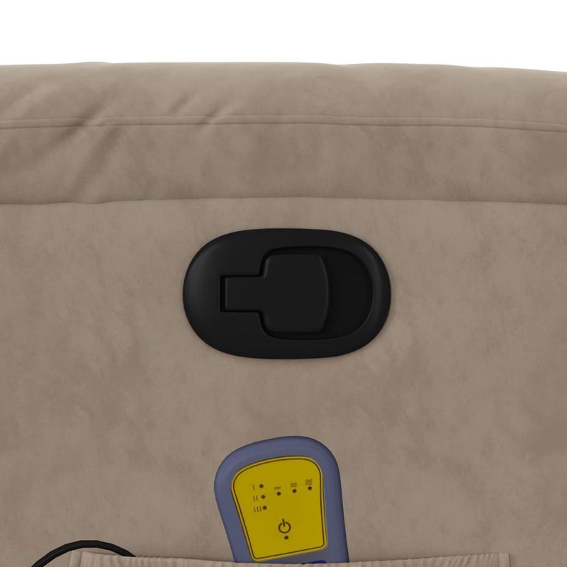 Ingrijire personala si Cosmetice - Sanatate si wellness - Articole wellness - Fotolii de masaj - Fotoliu de masaj rabatabil, gri taupe, microfibra - Infinity.ro