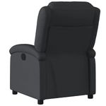 Casa si Gradina - Mobilier - Scaune si fotolii - Fotolii - Fotoliu rabatabil electric, negru, piele naturala - Infinity.ro