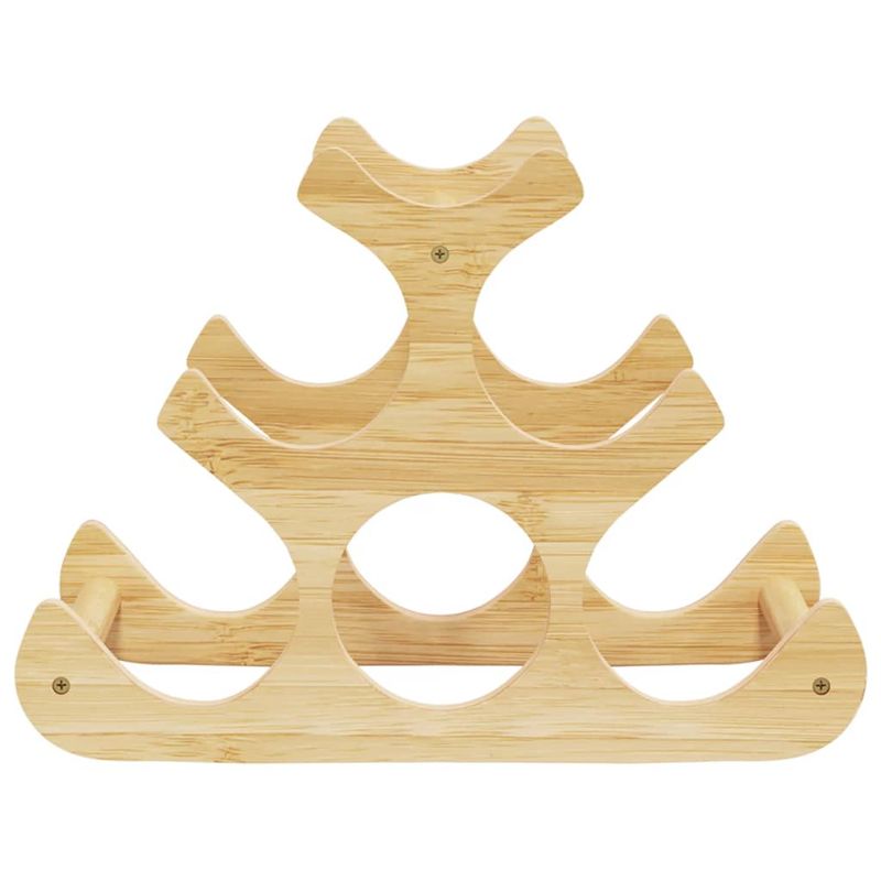 Casa si Gradina - Bucatarie si vesela - Accesorii bar - Carafe si decantoare - Raft de vin, pentru 6 sticle, 35x18x25,5 cm, bambus - Infinity.ro