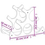 Casa si Gradina - Bucatarie si vesela - Accesorii bar - Carafe si decantoare - Raft de vin, pentru 6 sticle, 35x18x25,5 cm, bambus - Infinity.ro