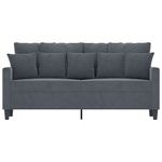 Casa si Gradina - Mobilier - Canapele si coltare - Canapele - Canapea cu 2 locuri, gri inchis, 140 cm, catifea - Infinity.ro