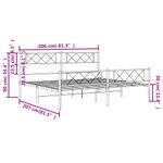 Casa si Gradina - Mobilier - Paturi si accesorii - Paturi - Cadru pat metalic cu tablii de cap/picioare, negru, 200x200 cm - Infinity.ro