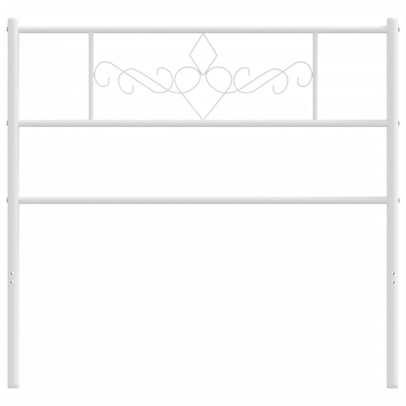 Casa si Gradina - Mobilier - Paturi si accesorii - Accesorii paturi - Tablie de pat metalica, alb, 107 cm - Infinity.ro