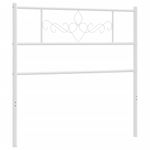Casa si Gradina - Mobilier - Paturi si accesorii - Accesorii paturi - Tablie de pat metalica, alb, 107 cm - Infinity.ro