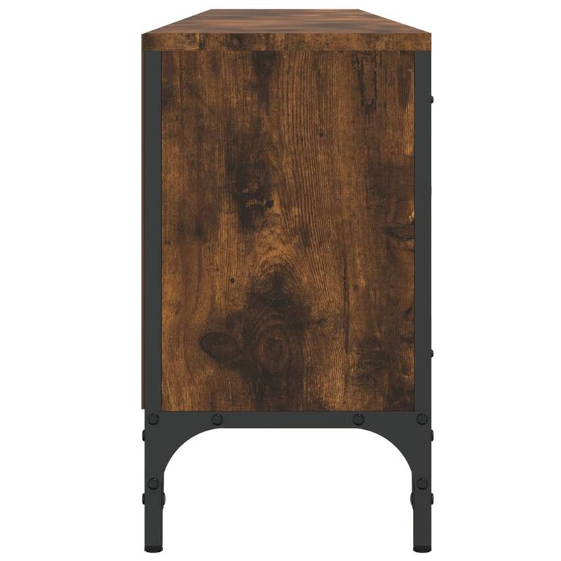Casa si Gradina - Mobilier - Comode si corpuri - Comode - Comoda TV cu sertar, stejar fumuriu 200x25x44 cm lemn prelucrat - Infinity.ro