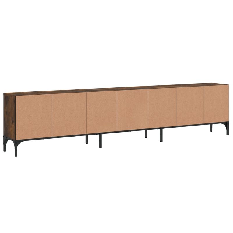 Casa si Gradina - Mobilier - Comode si corpuri - Comode - Comoda TV cu sertar, stejar fumuriu 200x25x44 cm lemn prelucrat - Infinity.ro