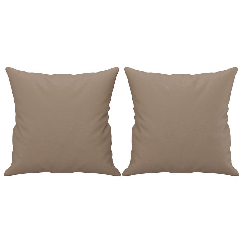 Casa si Gradina - Mobilier - Canapele si coltare - Canapele - Canapea cu 2 locuri cu pernute, cappuccino, 140 cm, piele eco. - Infinity.ro