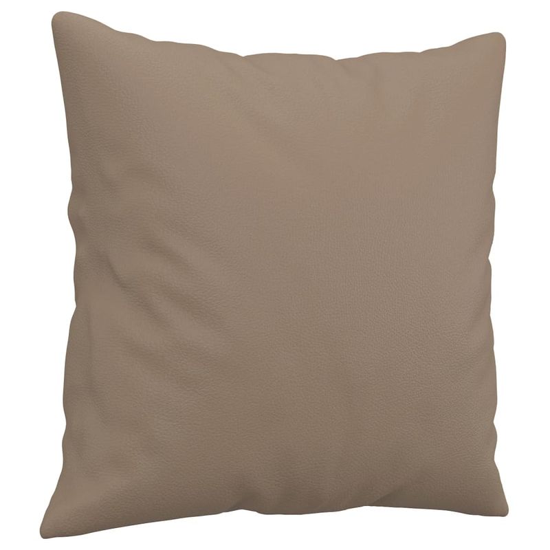 Casa si Gradina - Mobilier - Canapele si coltare - Canapele - Canapea cu 2 locuri cu pernute, cappuccino, 140 cm, piele eco. - Infinity.ro
