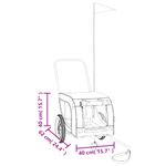 Petshop - Accesorii petshop - Culcusuri si custi - Genti si articole transport - Remorca bicicleta animale companie portocaliu/negru oxford/fier - Infinity.ro