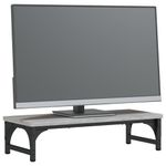 Laptop, Telefoane si Tablete - Laptopuri si accesorii - Accesorii Laptop - Standuri/Coolere notebook - Suport pentru monitor, gri sonoma, 55x23x14 cm, lemn compozit - Infinity.ro