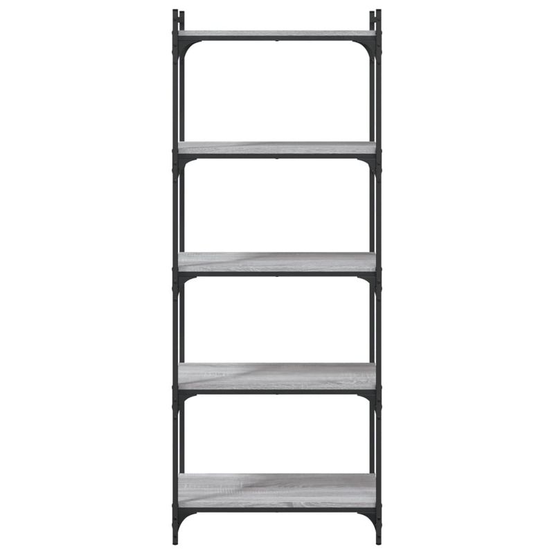Casa si Gradina - Mobilier - Biblioteci si rafturi - Biblioteci - Biblioteca cu 5 niveluri gri sonoma 60x30x154 cm lemn prelucrat - Infinity.ro