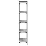 Casa si Gradina - Mobilier - Biblioteci si rafturi - Biblioteci - Biblioteca cu 5 niveluri gri sonoma 60x30x154 cm lemn prelucrat - Infinity.ro