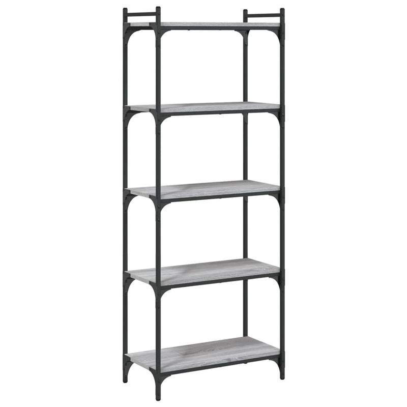 Casa si Gradina - Mobilier - Biblioteci si rafturi - Biblioteci - Biblioteca cu 5 niveluri gri sonoma 60x30x154 cm lemn prelucrat - Infinity.ro
