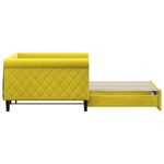 Casa si Gradina - Mobilier - Paturi si accesorii - Paturi - Pat de zi cu extensie, galben, 100x200 cm, catifea - Infinity.ro
