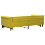 Casa si Gradina - Mobilier - Paturi si accesorii - Paturi - Pat de zi cu extensie, galben, 100x200 cm, catifea - Infinity.ro