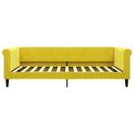 Casa si Gradina - Mobilier - Paturi si accesorii - Paturi - Pat de zi cu extensie, galben, 100x200 cm, catifea - Infinity.ro