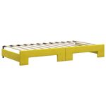 Casa si Gradina - Mobilier - Paturi si accesorii - Paturi - Pat de zi cu extensie, galben, 100x200 cm, catifea - Infinity.ro