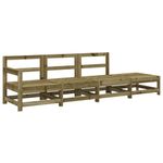 Casa si Gradina - Gradina si terasa - Mobilier exterior - Canapele si fotolii gradina - Set mobilier relaxare de gradina, 4 piese, lemn de pin tratat - Infinity.ro