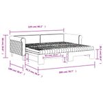 Casa si Gradina - Mobilier - Paturi si accesorii - Paturi - Pat de zi cu extensie si saltele, gri deschis 90x200 cm catifea - Infinity.ro